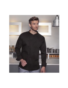K-BJM4-Long-Sleeve Throw-Over Chef Shirt Basic 2